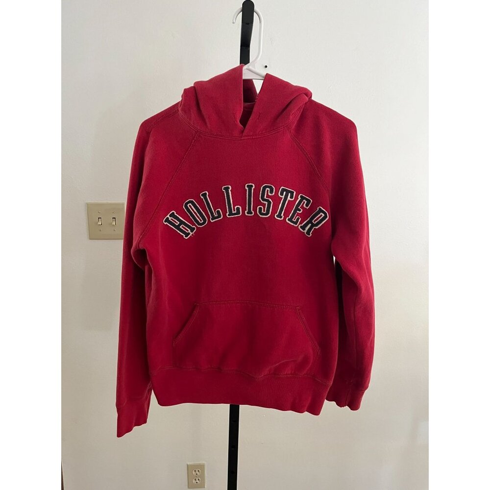 EUC VINTAGE Hollister Red Hoodie Sweatshirt Pullover